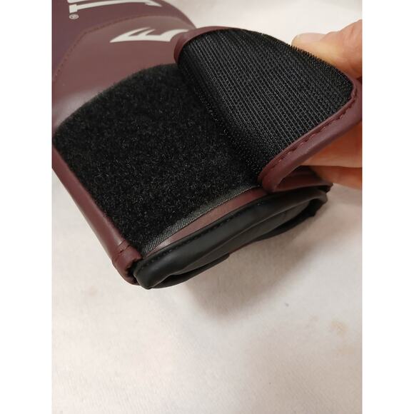 Everlast Elite Pro Hook and Loop 2 Boxing Gloves Purple Maroon 12 oz. Secure Fit - Picture 6 of 13